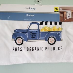 Trueliving Blue Farm Fresh Kitchen Runner